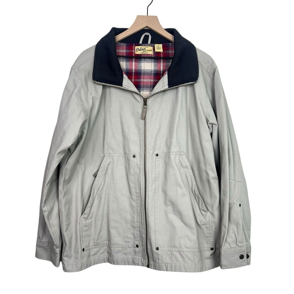 Orton Brothers Vermont Barn Coat Mens L Field Jacket Chore Flannel Lined